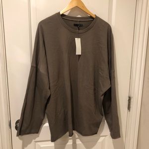 Oak & Fort olive oversized sweat shirt